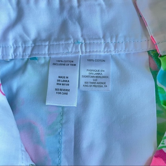 ❤️ LILLY PULITZER hibiscus print The Callahan Short L14 - Picture 7 of 12